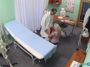Fake Hospital - Real cheating by a blonde as she spreads her legs and fucks a doctor 6/16