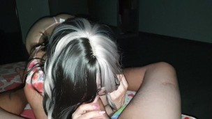 Filled my stepsister mouth with cum