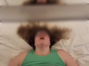 NERDY GIRL FROM TINDER is very shy because I filmed how I fucked her fat pussy 16/16