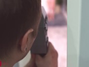 Stacked blonde with big naturals gets fucked in the ass and takes a facial 1/16