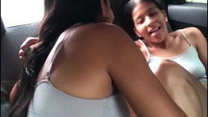 I have fun with my girlfriend while the Uber records us