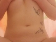 Fucking myself in the shower 🙈 1/16