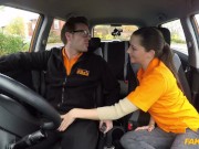 Fake Driving School - Cute TEEN and her driving instructor in REAL CHEATING sex romp 5/16