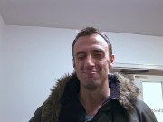 Deepthroating British housewife takes on two rampant guys 2/16