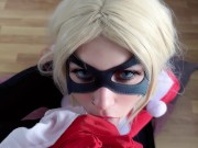 Harley Quinn doing best blow job and gets fucked by a Big Dick - DC cosplay 13/16