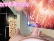 sucking my cock piss mouth swallow piss on her 8/16