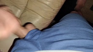 Waiting for busy friend to come back, started jerking off in his room