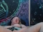 Goth nymph playing with Dildo and Clit 10/16