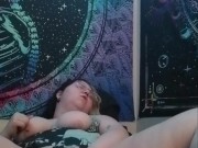 Goth nymph playing with Dildo and Clit 12/16