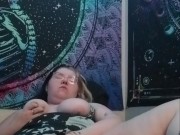 Goth nymph playing with Dildo and Clit 6/16