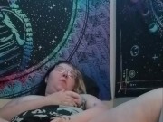 Goth nymph playing with Dildo and Clit 7/16