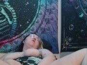 Goth nymph playing with Dildo and Clit 9/16