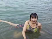 【ノーブラ】海水ちくぽちチャレンジ🌊透けてはいけない... 노브라,人妻,熟女,日本人,無修正,素人,個撮,個人撮影,ちくぽち,ヌード,野外露出,屋外,オナニー 11/16