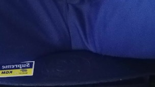 Teasing my nipples and my cock is responding with a nod under my pants