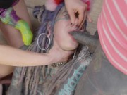 Wild Cat Play: Double Blow Job, Facial Finish & Strap-On Domination - THREESOME ROLE PLAY 12/16