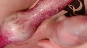 Fetish Dildo Cum Closeup - Lick it all up, Cuck !