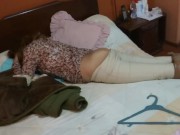 I love showing off naked and in lingerie in front of my stepson's friends, they want to fuck me 5/16