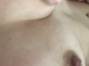 Playing with big natural Chinese boobs in the morning 5/16