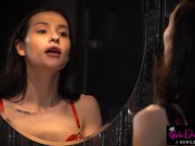 Belgian Babe Matty Dressed in Sexy Lingerie Takes Friendship to Next Level With Barbie Brill 1/16