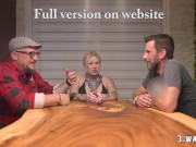 An Awesome Inked Teen is Nailed by Two Men in a Wild 3some 2/16