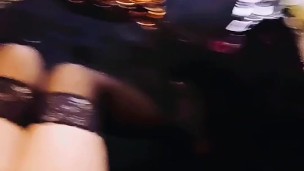 Femboy Sissy Wilding in Skirt and Stockings