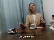 Convincing the girl in the coffee shop to have sex in the bathroom for money 2/16