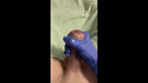 POV OILED HANDJOB - Solo Male - Latex Gloves