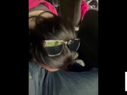 Wild UBER ride home ended with blowjob 7/16