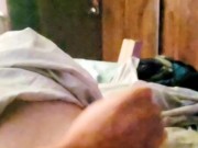 In bed with my stepsister, she's finally brave enough to touch my hungry cock. 5/16