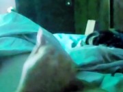 In bed with my stepsister, she's finally brave enough to touch my hungry cock. 9/16