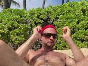 Oahu Hawaii beach boner 7/16