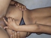 Me hicieron un lado la tanga y me metieron la verga super rico y caliente 🍑 9/16