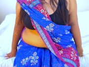 My Big Ass & Big Boobs MILF Arab Want to Be My Indian Maid, She wearing Desi Saree 12/16
