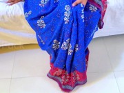 My Big Ass & Big Boobs MILF Arab Want to Be My Indian Maid, She wearing Desi Saree 13/16