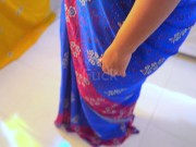 My Big Ass & Big Boobs MILF Arab Want to Be My Indian Maid, She wearing Desi Saree 5/16