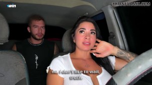 ASMR CLOSE UP - Silvana Lee fucks Brian Evansx in the car