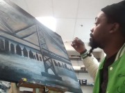 Museum piece in the making Pt1 this is on the wall with divinci, freda, picasso, van gogh etc