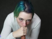 Dirty talks you with your cock in her mouth 15/16