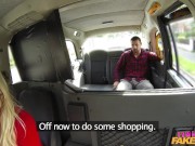 Female Fake Taxi - Welsh male STRIPPER gets a BLONDE taxi driver naked and fucks in wild positions 1/16