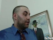 Jennifer White Fucks a Stud While Cuckold Watches 3/16