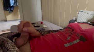 Jerking off before go to bed.