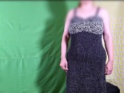 وقتی آیلین در اتاقِ تست لباس از خودِ فروشنده کمک میگیره/ Persian girl trying clothes 7/16