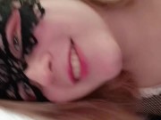 room tour of Karina's webcam room in a maid costume 3/16