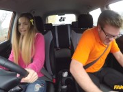 Fake Driving School - College Student with BIG Natural Boobs FULL VIDEO 4/16