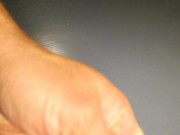 I cut off my long stinky nails and show off my smelly cock 2/16