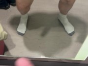 Playing with my Thick, Hard Uncut Cock in Target Changing Room! Onlyfans Uncutmnguy21 14/16