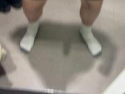 Playing with my Thick, Hard Uncut Cock in Target Changing Room! Onlyfans Uncutmnguy21 2/16