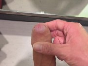 Playing with my Thick, Hard Uncut Cock in Target Changing Room! Onlyfans Uncutmnguy21 5/16