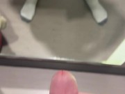 Playing with my Thick, Hard Uncut Cock in Target Changing Room! Onlyfans Uncutmnguy21