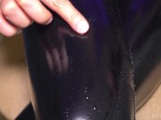 Beautiful water splatters on my wetlook leather leggings
